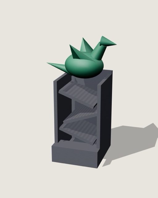 Dobbeltoren Drakennest met groene draak
